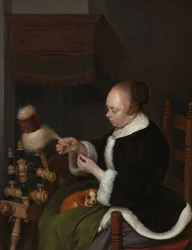 La fileuse, 1652