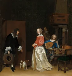 La Visite du Prétendant, vers 1658