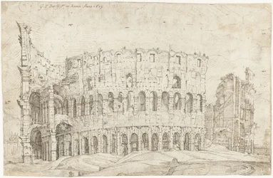 Extérieur des ruines du Colisée, Rome
