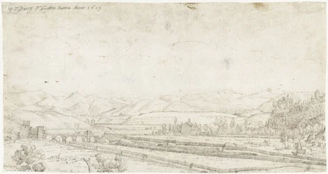 Paysage avec le Ponte Milvio, près de Rome