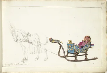 Cheval et traîneau