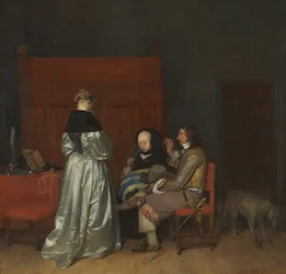 La Conversation galante, connue sous le nom de Admonition paternelle