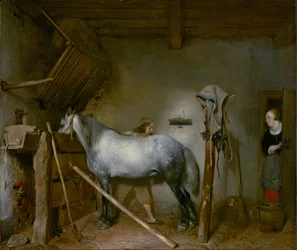 Cheval dans une écurie, v. 1652-54