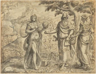 La semence tombée parmi les épines, de la parabole du semeur, vers 1573