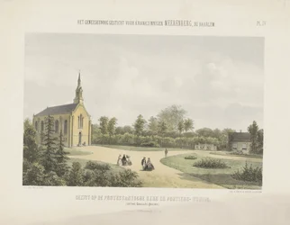 Église et loge du portier derrière Meerenberg