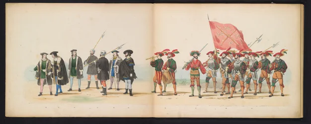 Maskerade van de Leidse studenten, 1855