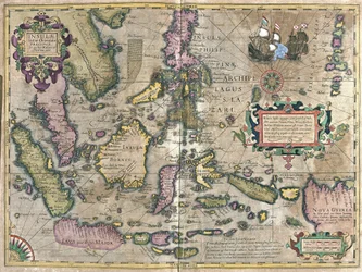 Inde orientale avec Bornéo et Philippines (gravure)