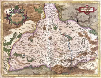 Moravie, République tchèque (gravure)