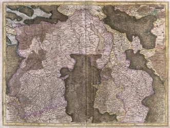Carte non titrée du Brabant : Belgique et Pays-Bas (gravure)