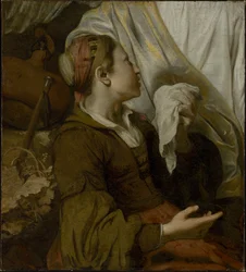 Agar pleurant, c.1643