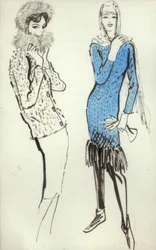 Costume et robe à franges / G. Hartung