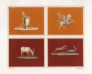 Figures décoratives de la Maison des Épigrammes, Regio V, Insula 1