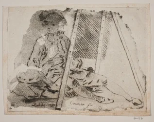 Un peintre (Juel) à son chevalet