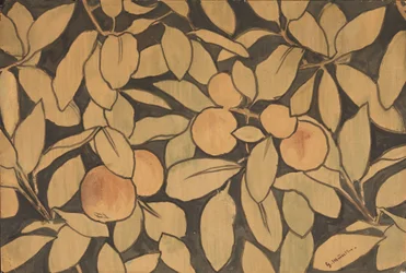 Pommes sur fond noir