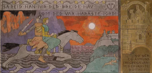 Åsmund et la princesse rentrant chez eux
