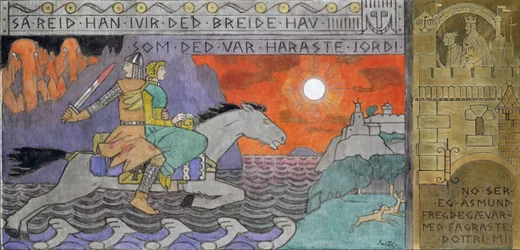 Asmund et la princesse rentrant chez eux