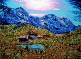 Jungfrau en été, 2020 (huile sur toile)