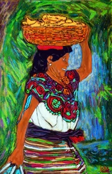Femme banane maya