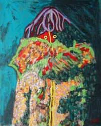 Shaman 1, 2019 (huile sur toile)