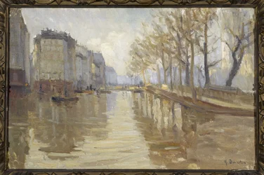 Le quai Montebello (inondations de 1910)