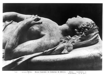 Tombeau de Catherine de Médicis (1519-89) et Henri II (1519-59), détail de l