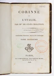 Page de titre de Corinne ou l