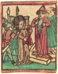 Caïphe déchirant ses vêtements