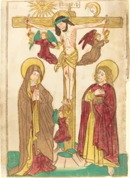 Le Christ en croix avec des anges