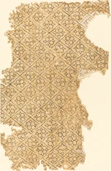Feuille avec Motif de Fleurs et de Diamants