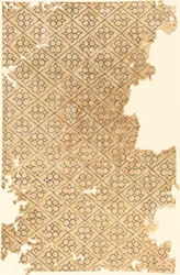 Feuille avec motif de fleurs et de diamants