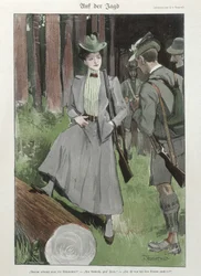 Une femme à la chasse au tir - doc allemand