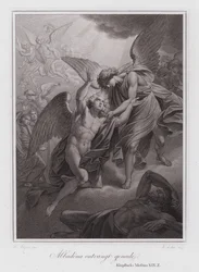 Abbadon reçoit la miséricorde (gravure)