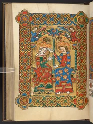 Add. 60629, f.56v, Couronnement de la Vierge avec des anges encensant
