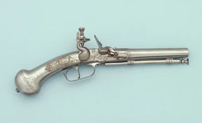 Pistolet à silex tout en acier, Jan Cloeter à Grevenbroich, vers 1660