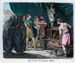 Histoire ancienne. Rome. Oracle des coqs sacrés ...