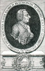 Barthold Fritz (1697-1766) gravé par J.C. Eberling