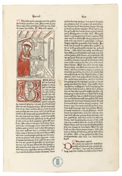 Biblie Germanica, Augsbourg : Anton Sorg, 20 juin 1477 (gravures sur bois reliées en peau de porc sur des planches en bois)