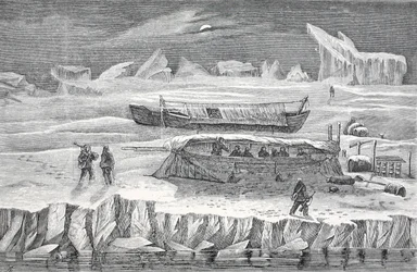 Bivouac dans les bateaux, pub. Londres 1874