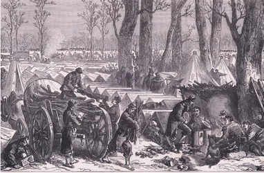 Bivouac des troupes du général Du Croy dans les bois de Vincennes, Histoire de la guerre entre la France et l