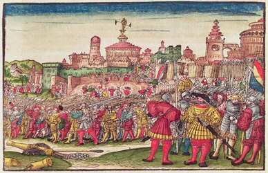 Apocalypse, chapitre XXV, de la Bible de Luther, vers 1530