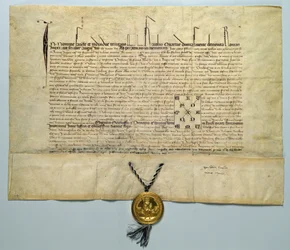Bulle de Charles IV (1316-78) Empereur romain germanique, 29 janvier 1365