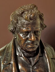 Buste en bronze du physicien allemand George Simon Ohm