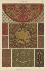 Byzantin, tissage et broderie