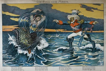 Caricature sur la guerre hispano-américaine, 1898