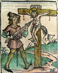 Christ recrucifié, publié dans la Chronique de Nuremberg, 1493