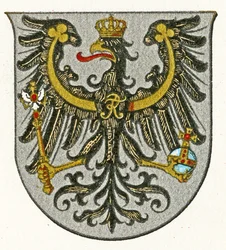 Armoiries du royaume de Prusse et plus tard de la province de Prusse-Orientale, vers 1898