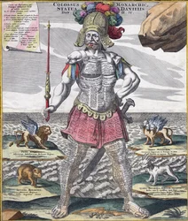 Colossal roi à cheval sur son empire, vers 1750