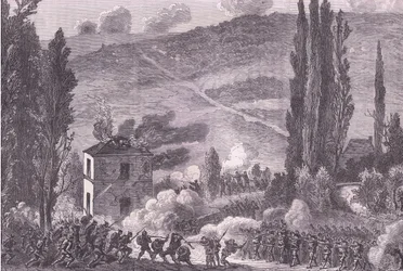 Combat à Châtillon, Histoire de la guerre entre la France et l