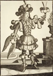 Costume pour un marchand de plumes, pub. par Gerard Valck c.1690