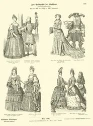 Costumes de la royauté et de la noblesse, fin 17e et début 18e siècle